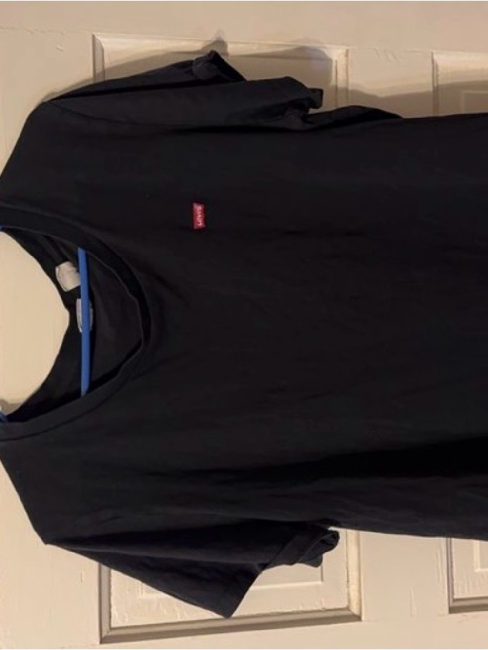 Levi's Black Short Sleeve Tee with Small Red Logo